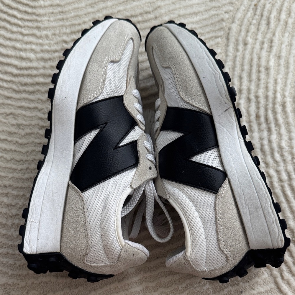 New Balance White and Black Sneakers